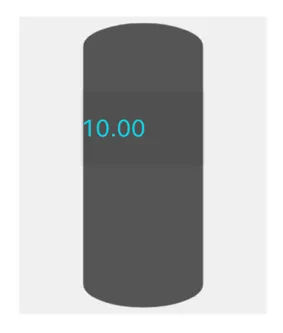 A black cylinder with blue numbers AI-generated content may be
incorrect.